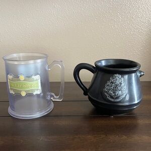 Butter Beer Plastic Mug and Hogwarts Ceramic Cup